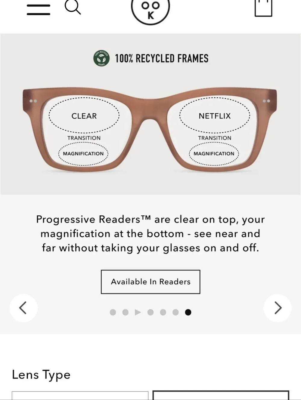 Womens Brown Reading Glasses